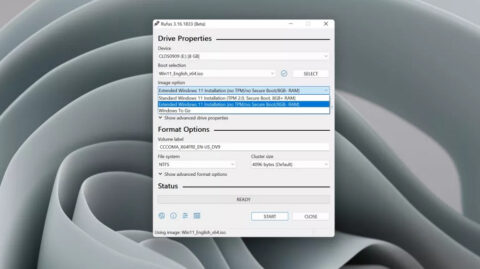 Rufus Now Officially Lets Users "Bypass" TPM 2.0 and Secure Boot When Creating a Windows 11 Installation USB
