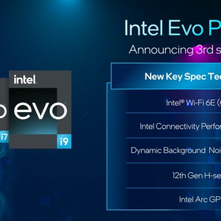 Ces22 Intel Evo Mới Cpu Từ Alder Lake Wi Fi 6e Webcam 1080p