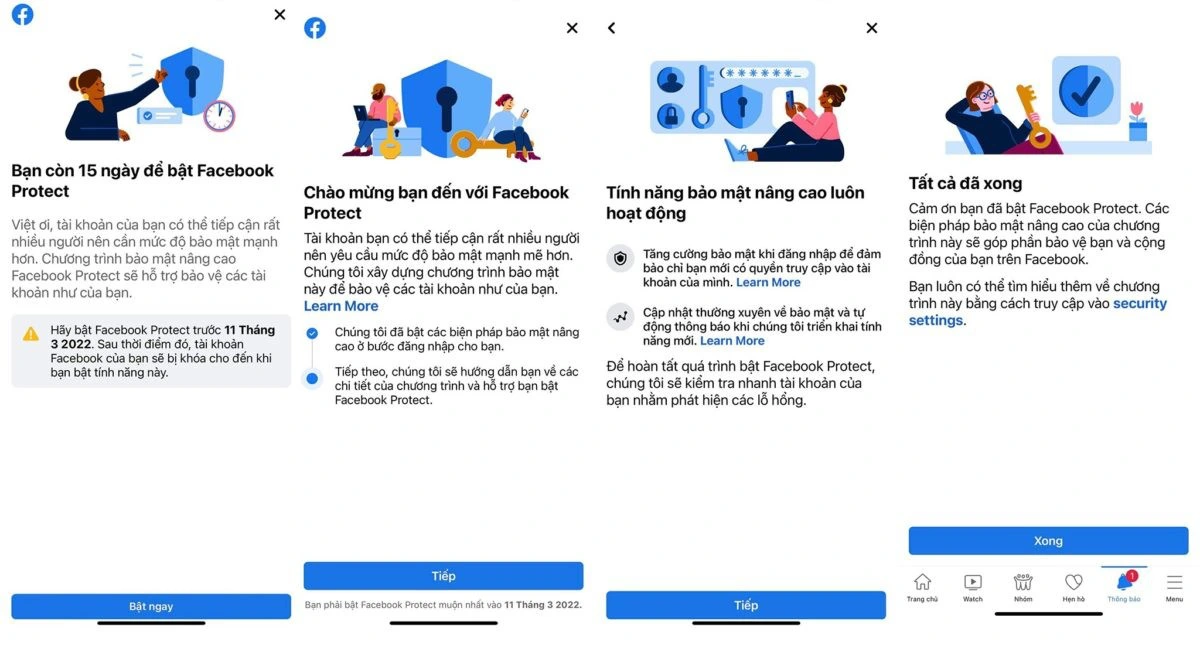 Hướng dẫn bật tính năng bảo vệ Facebook Protect Hướng dẫn bật tính năng bảo vệ Facebook Protect