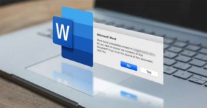 Những Cách Sửa Lỗi “Word Found Unreadable Content”