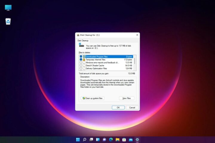 What can be deleted in Windows Disk Cleanup?
