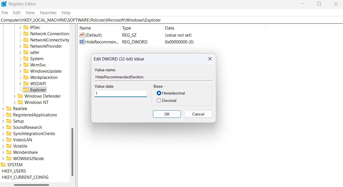 Cach Xoa Phan Recommended Cua Menu Start Trong Windows 11 Features 05 Cách Xóa Phần Recommended Của Menu Start Trong Windows 11 Features 05