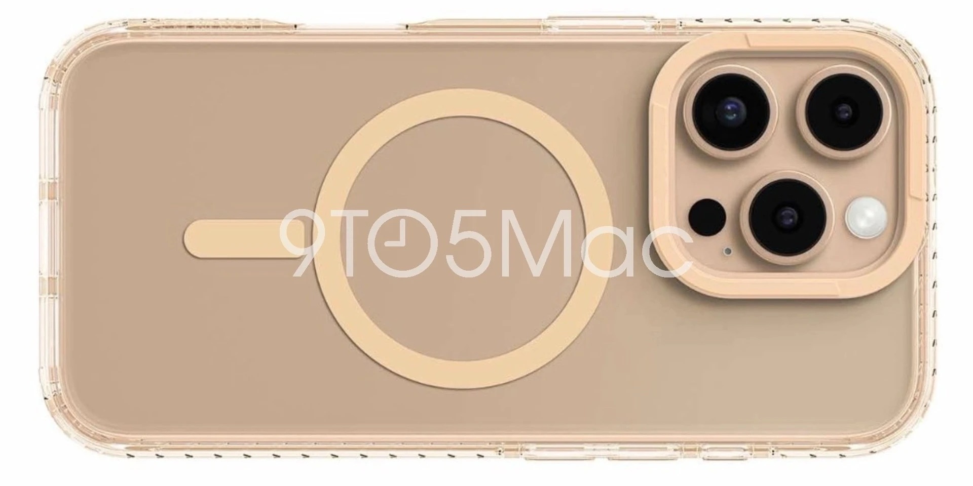 Anh Dung Iphone 16 Pro Mau Titan Vang Khi Ghep Vao Op Lung. Anh 9To5Mac Ảnh Dựng Iphone 16 Pro Màu Titan Vàng Khi Ghép Vào Ốp Lưng. Ảnh: 9To5Mac