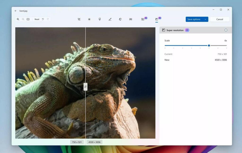 Microsoft Photos Xuất Hiện Ai Super Resolution Upscale Trong Windows Insider