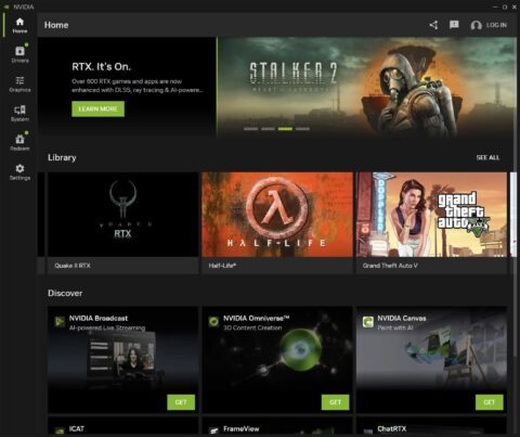 Nvidia thay GeForce Experience bằng Nvidia App, phiên bản 1.0 ra mắt
