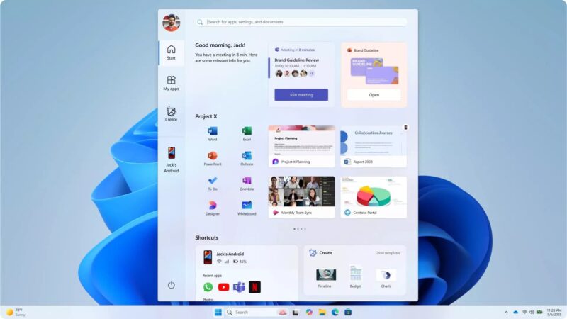 Microsoft Hé Lộ Thiết Kế Start Menu Mới Trên Windows 11 2025 – Thân Thiện Hơn, Hiệu Quả Hơn