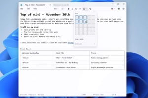 Windows Notepad Sắp Hỗ Trợ Bảng (Table), Đi Ngược Lại Bản Chất Text Editor Tối Giản