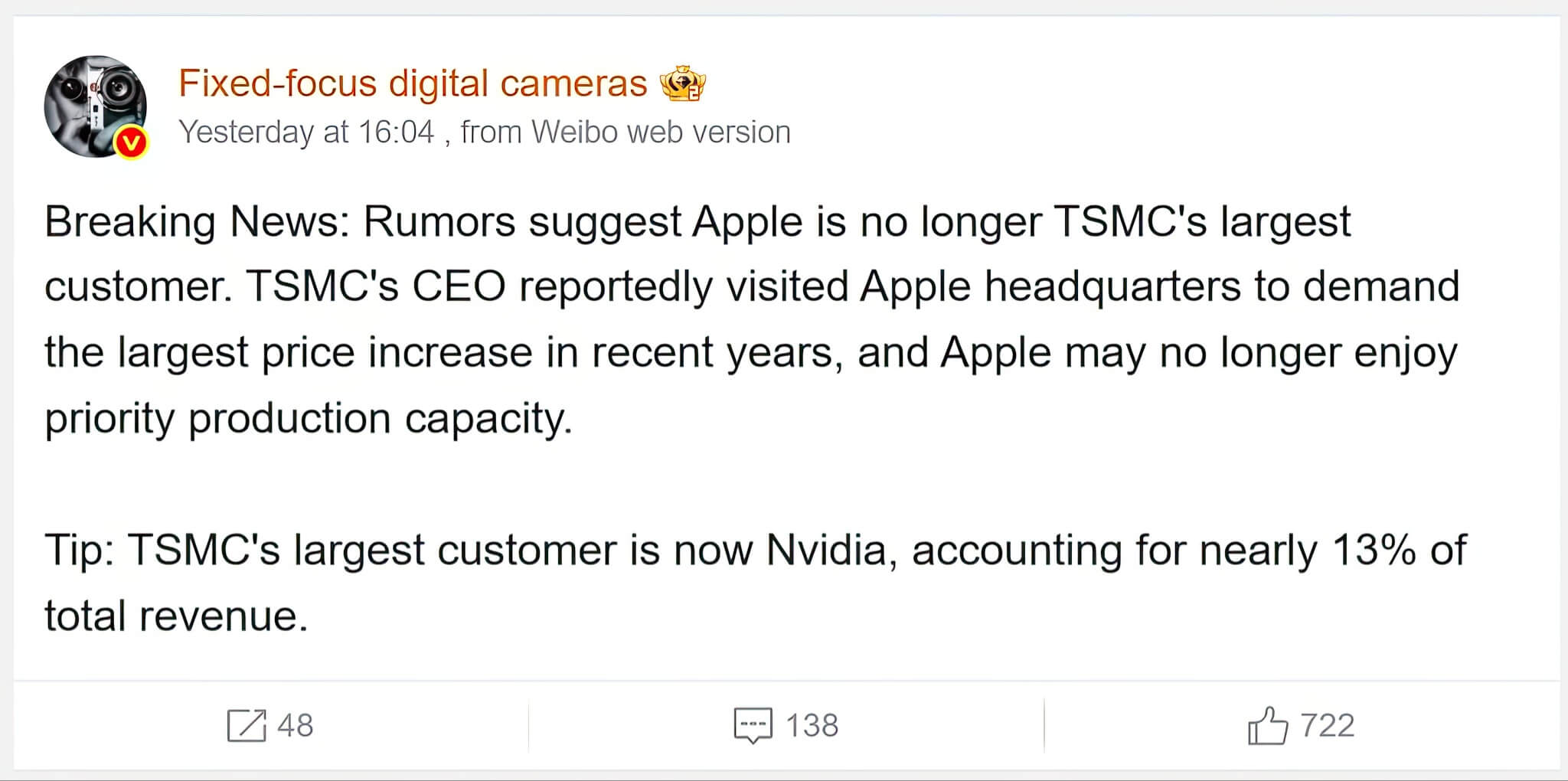 Apple Khong Con La 22Con Cung22 Cua Tsmc Do Con Sot Ai 02 Apple Không Còn Là &Quot;Con Cưng&Quot; Của Tsmc Do Cơn Sốt Ai