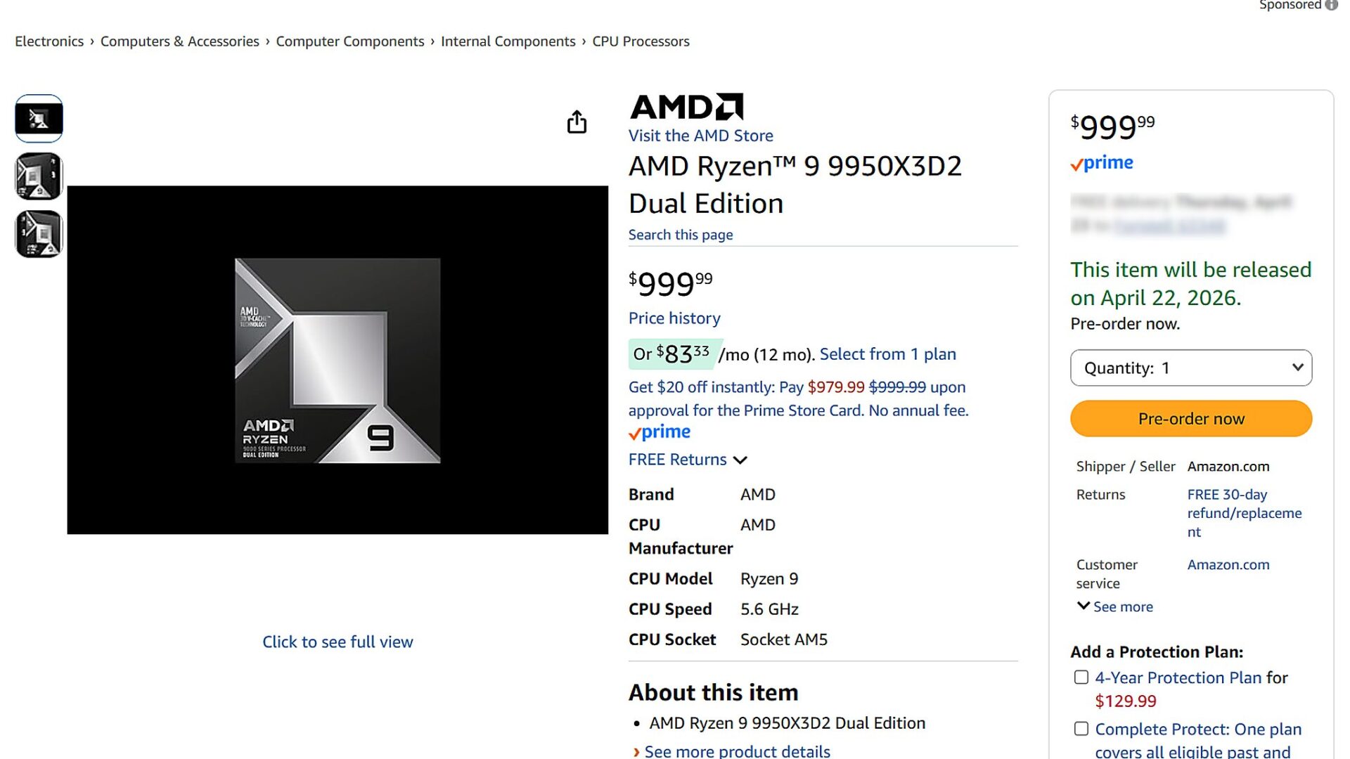 Hungphatlaptop 26471 Featured Ryzen 9 9950X3D2 Amazon 1000 Usd: Amd Nói Giá Chuẩn Vẫn 899 Usd