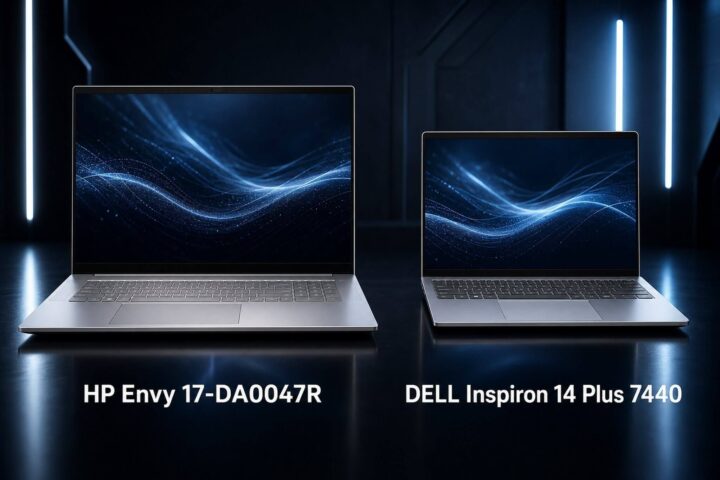 HP Envy 17-DA0047R vs Dell Inspiron 14 Plus 7440: Màn 17 inch hay chip AI mạnh hơn?