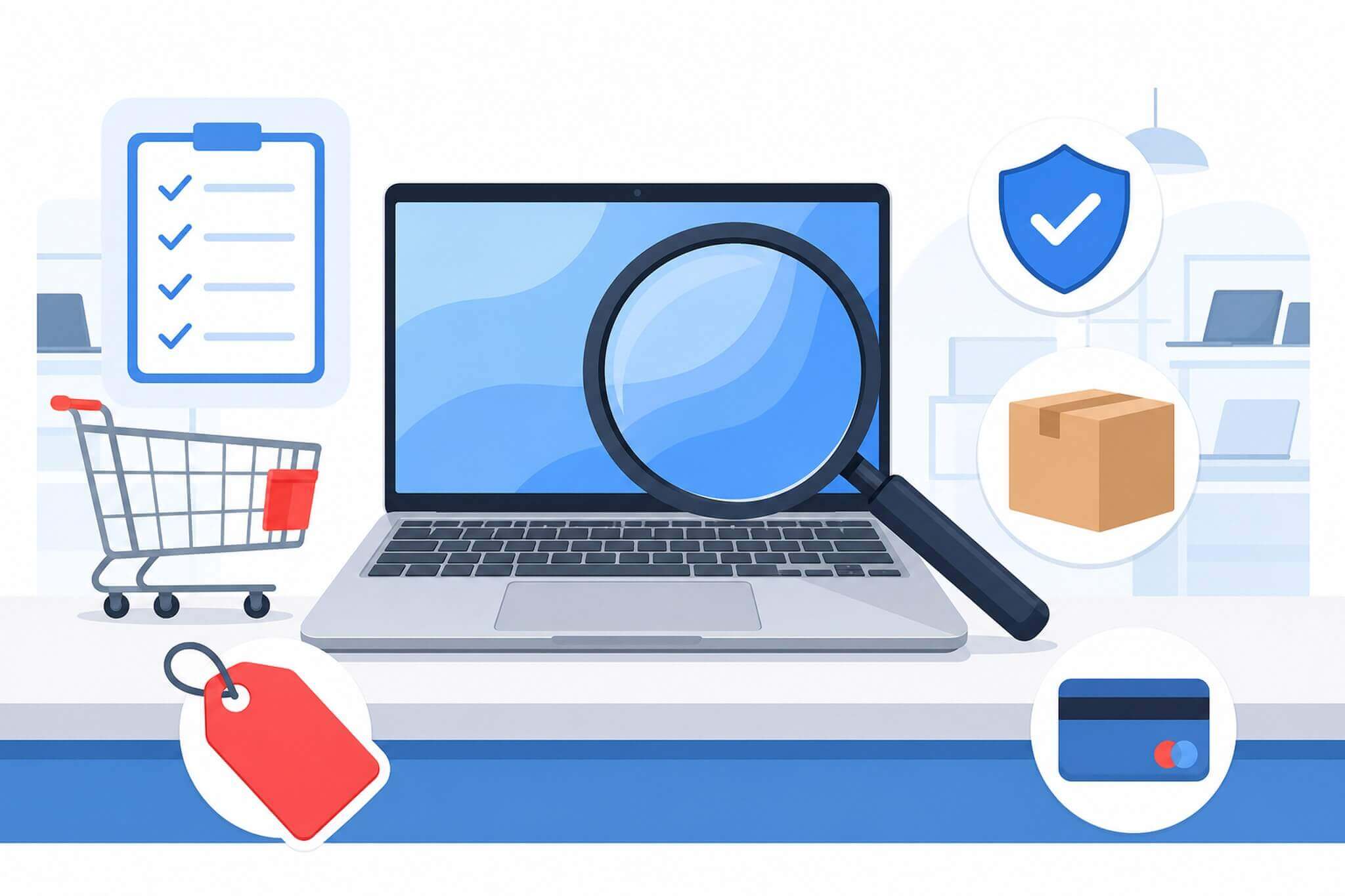 Nhân Viên Kiểm Tra Seal Niêm Phong Và Phụ Kiện Laptop Mới Tại Cửa Hàng