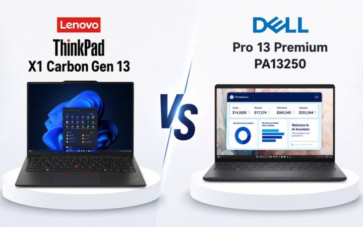 ThinkPad X1 Carbon Gen 13 và Dell Pro 13 Premium PA13250 cho người hay di chuyển