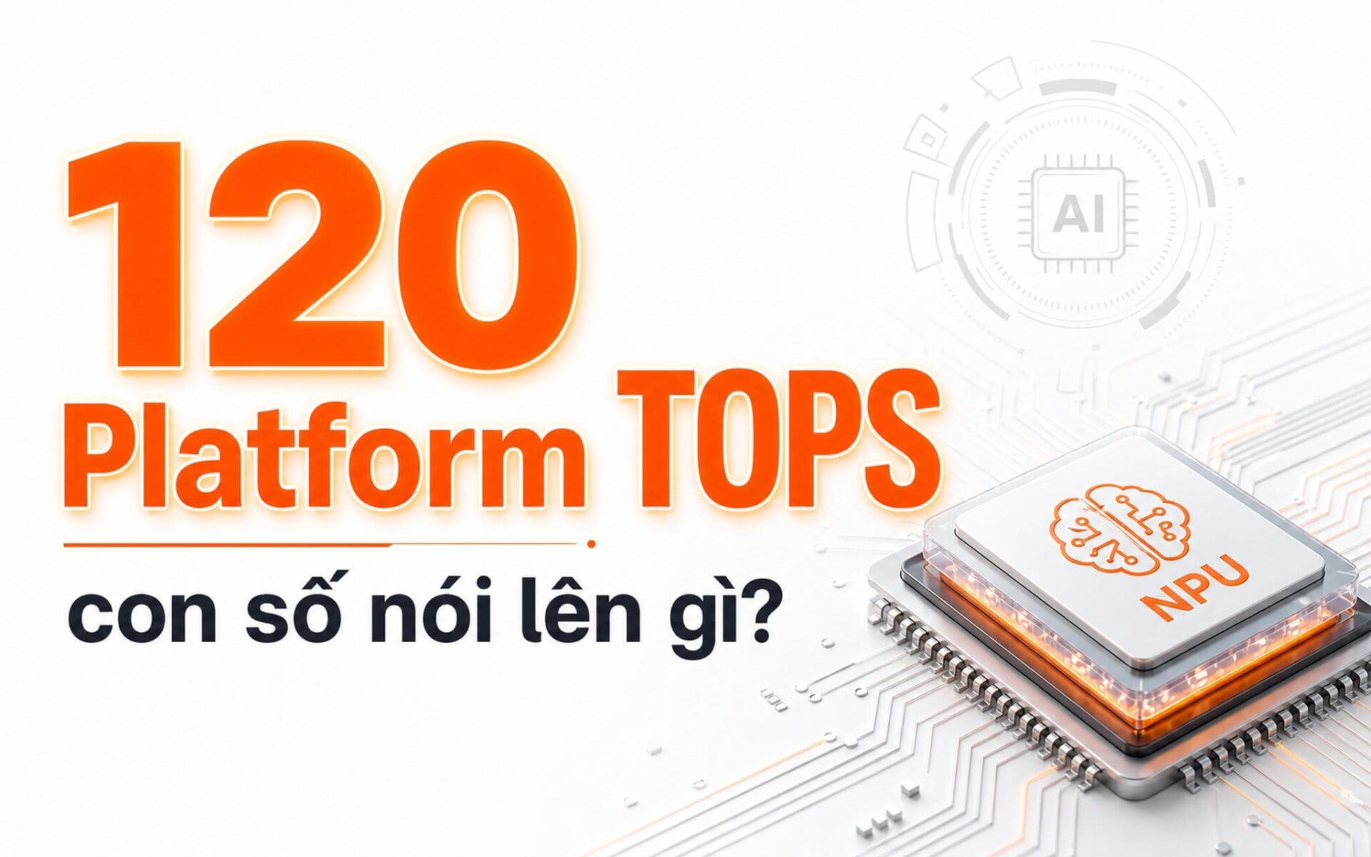 Chip Npu Minh Hoạ Con Số 120 Platform Tops Trên Laptop Ai