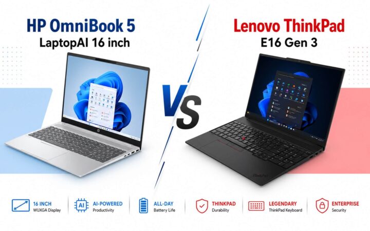 HP OmniBook 5 hay ThinkPad E16 Gen 3 – Mày nào phù hợp với bạn?