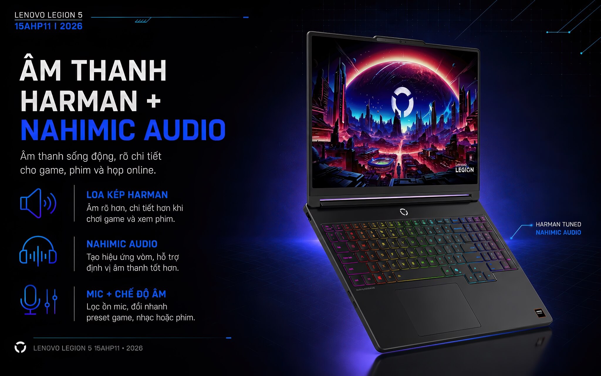Lenovo Legion 5 15Aph11 2026 Features 07 1 Lenovo Legion 5 15Aph11 Với Âm Thanh Harman Tích Hợp Nahimic Audio
