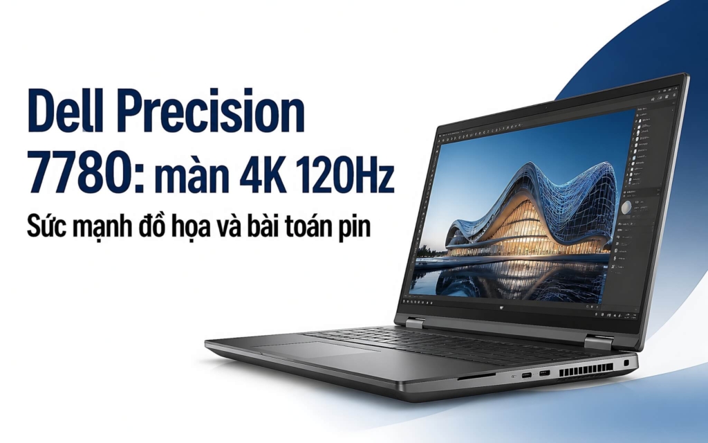 Dell Precision 7780: Sức Mạnh Đồ Họa 4K Và Bài Toán Năng Lượng