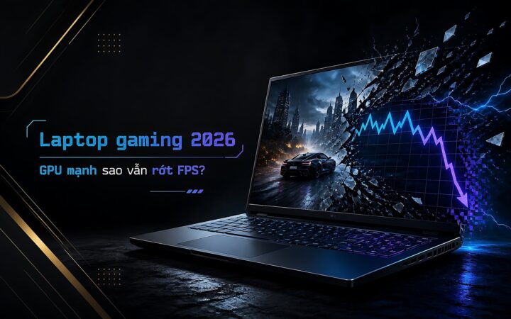 Laptop gaming 2026: GPU mạnh sao vẫn rớt FPS khi chơi game?