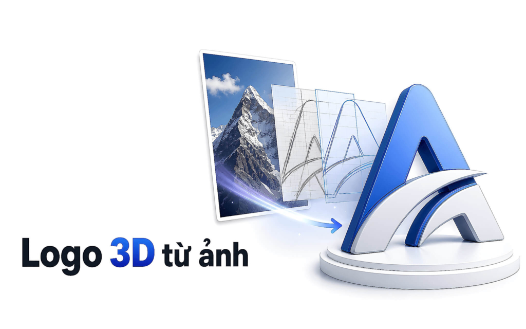Prompt Ai: Tạo Logo 3D Từ Ảnh Phẳng, Không Cần Biết Thiết Kế