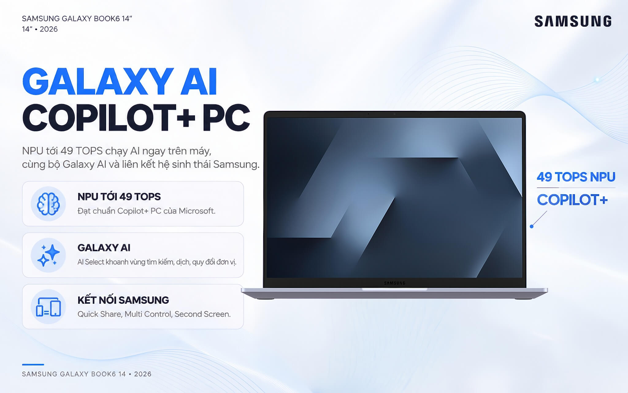 Samsung Galaxy Book6 14 Inch 2026 Features 04 Tính Năng Ai Với Galaxy Ai Và Chuẩn Copilot+ Pc Trên Samsung Galaxy Book6 14