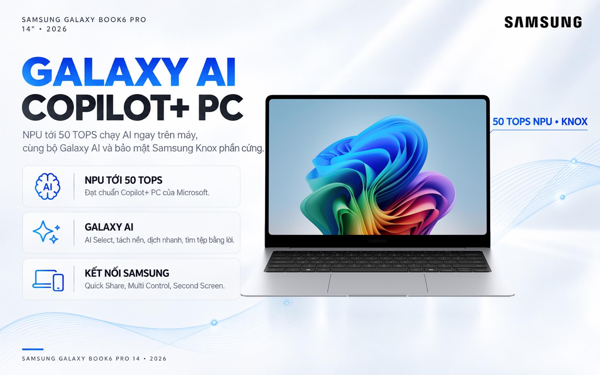 Samsung Galaxy Book6 Pro 14 Inch 2026 Features 04 Tính Năng Ai Trên Samsung Galaxy Book6: Galaxy Ai Và Chuẩn Copilot+ Pc