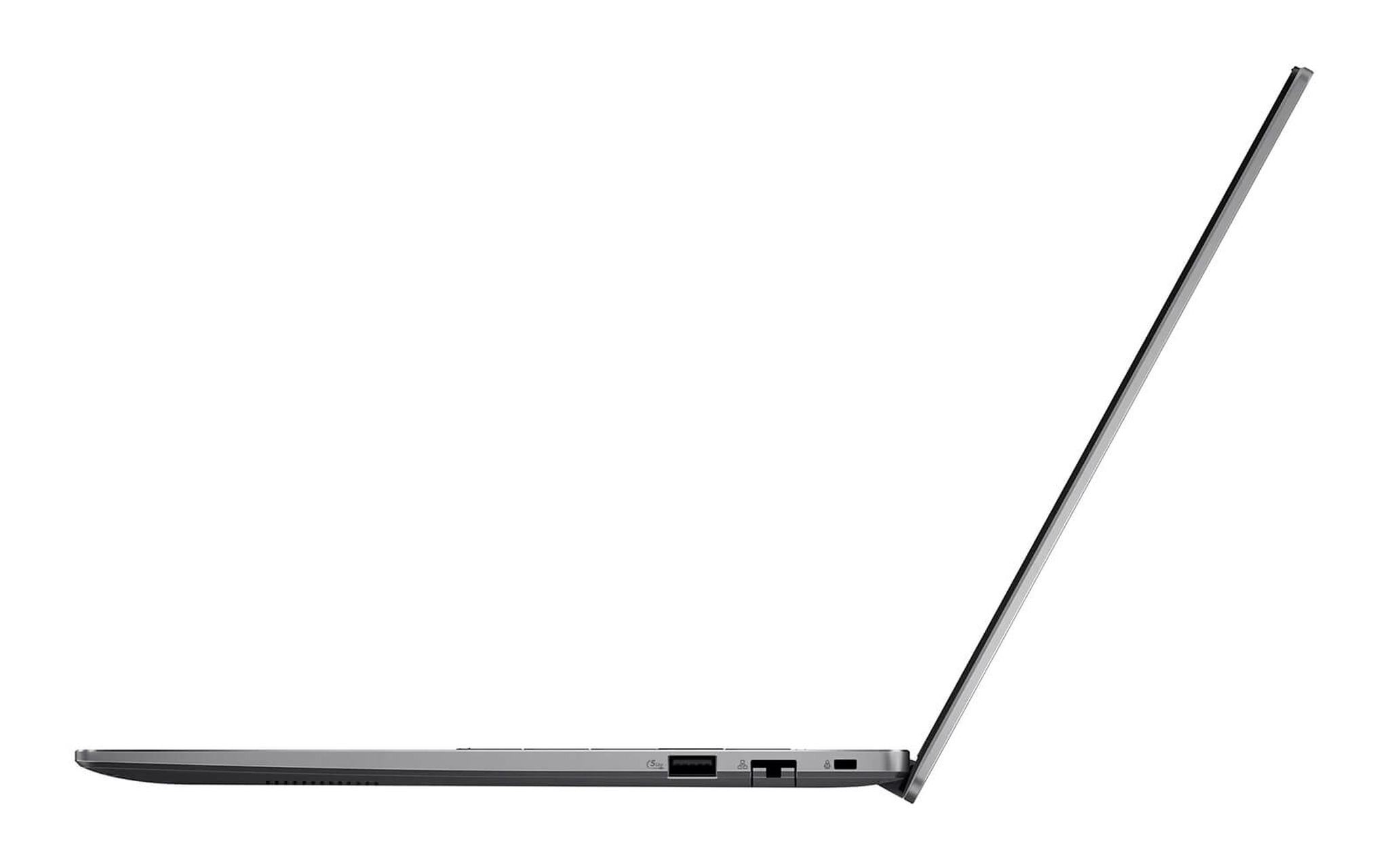 Cạnh Bên Asus Expertbook P3 Với Cổng Usb Type-A, Rj45 Và Khe Khóa Kensington