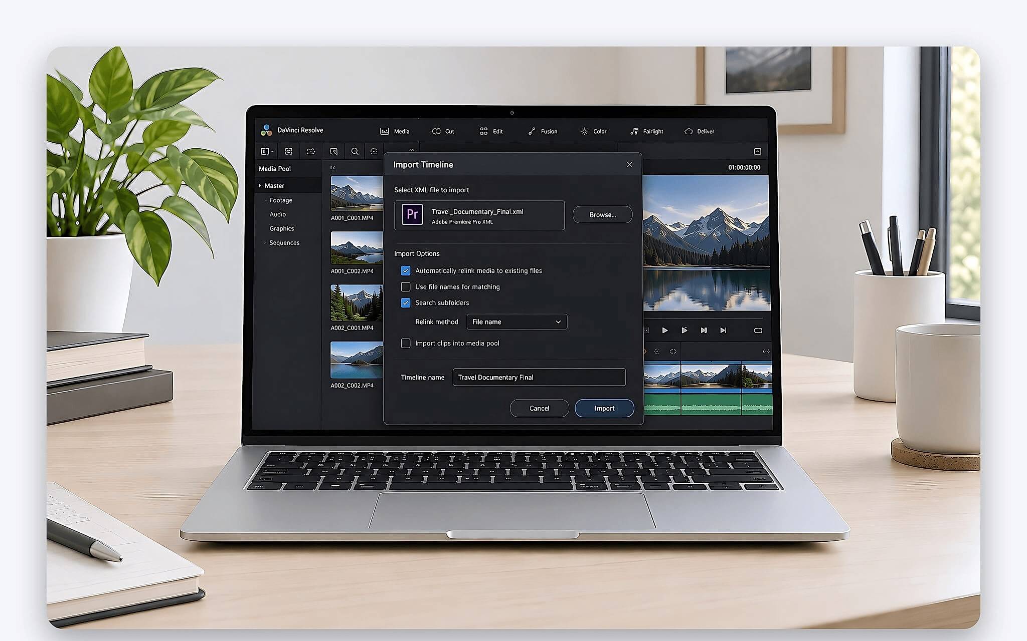 Thao Tác Xuất Timeline Xml Từ Adobe Premiere Để Chuyển Sang Davinci Resolve