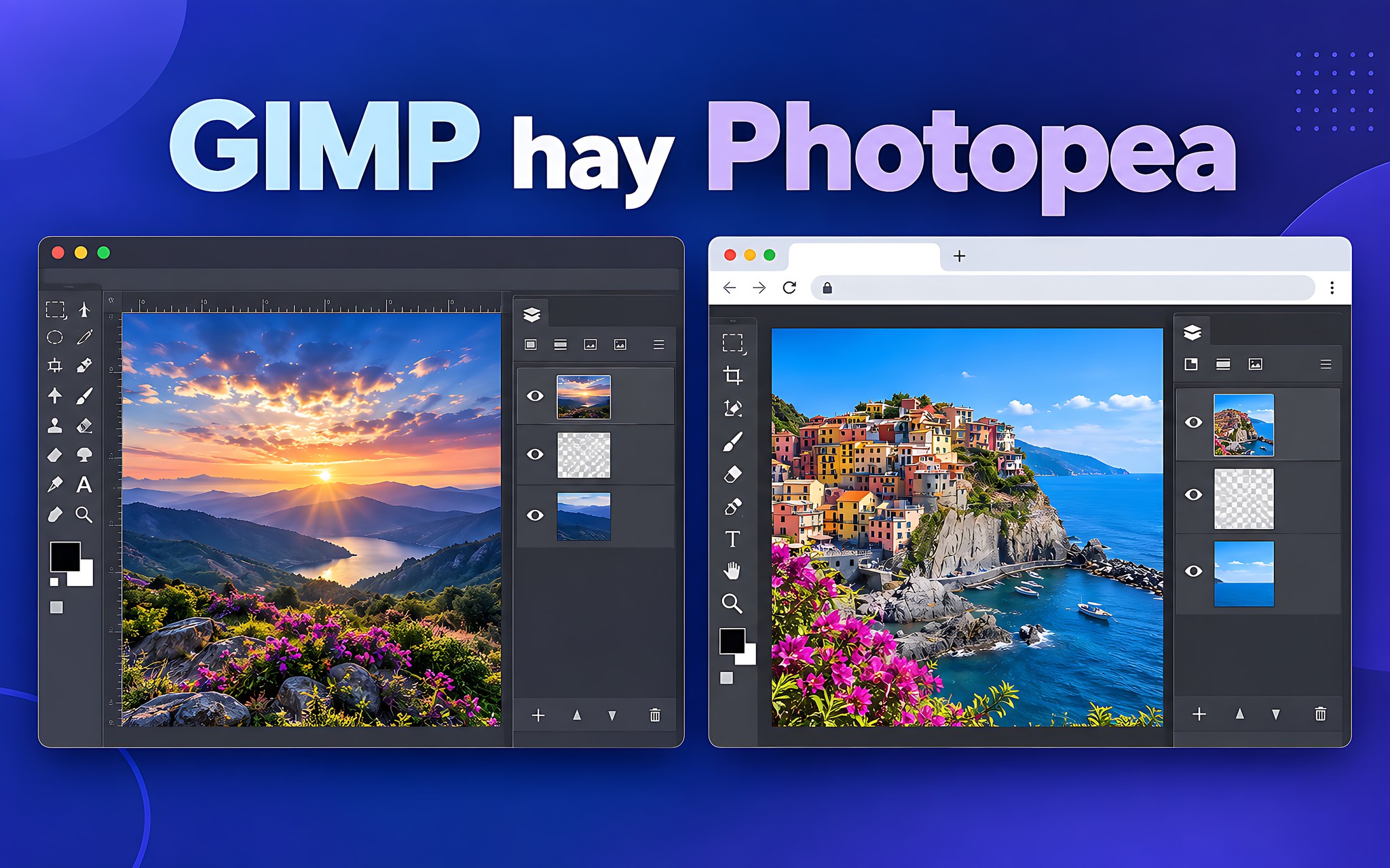 Gimp Hay Photopea Gimp Và Photopea Để Thay Photoshop Miễn Phí