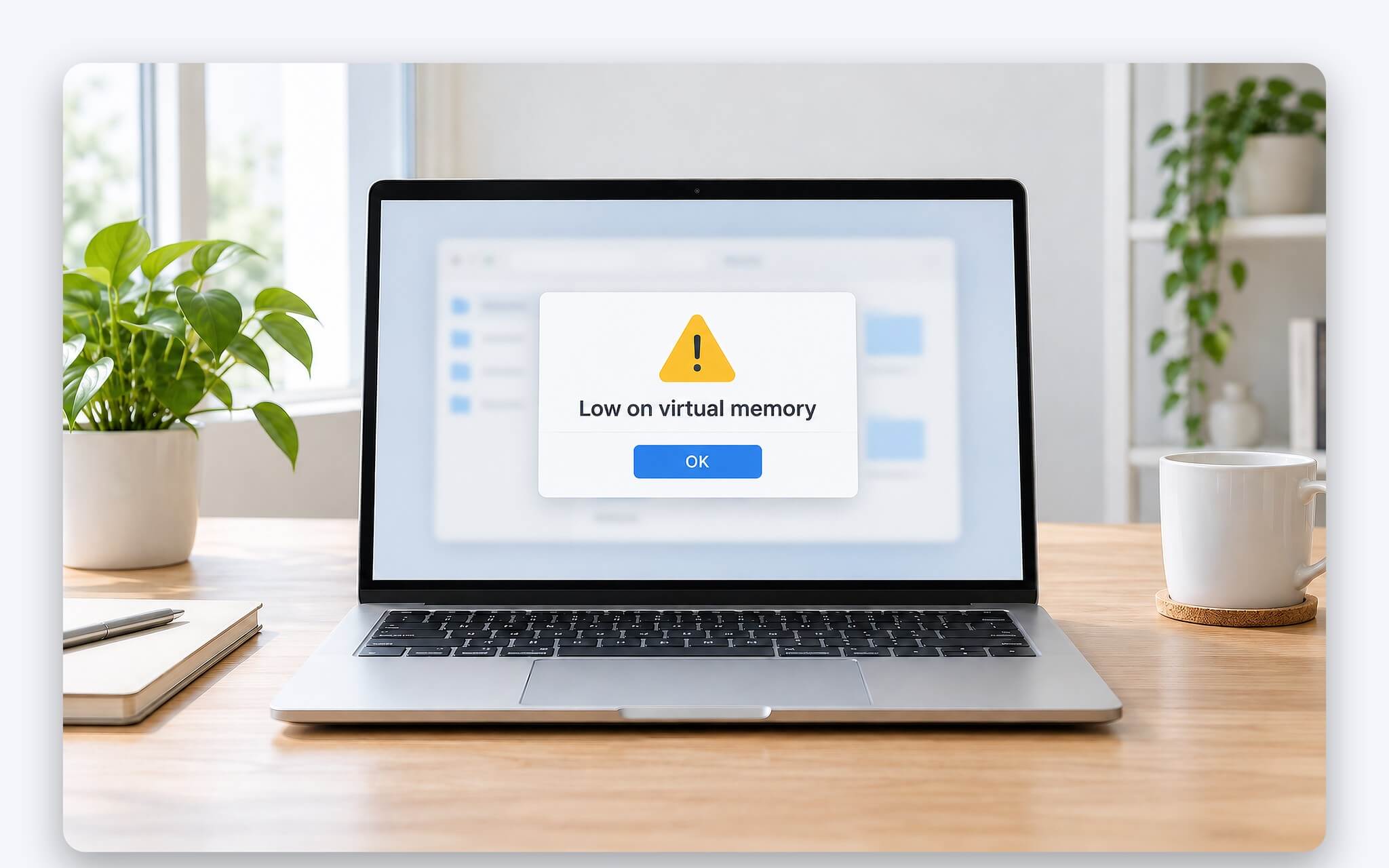 Thông báo thiếu virtual memory và các tình huống cần chỉnh page file trên laptop