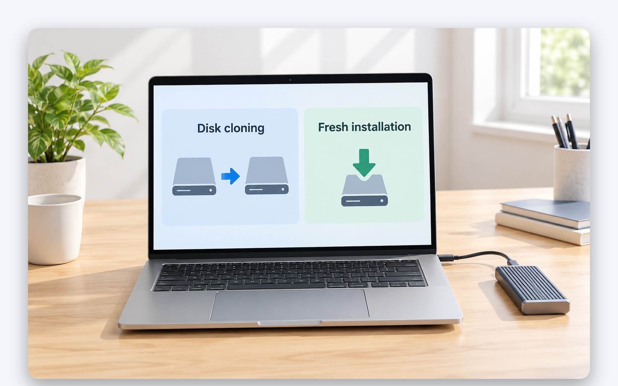 Clone SSD laptop để chuyển Windows sang ổ mới