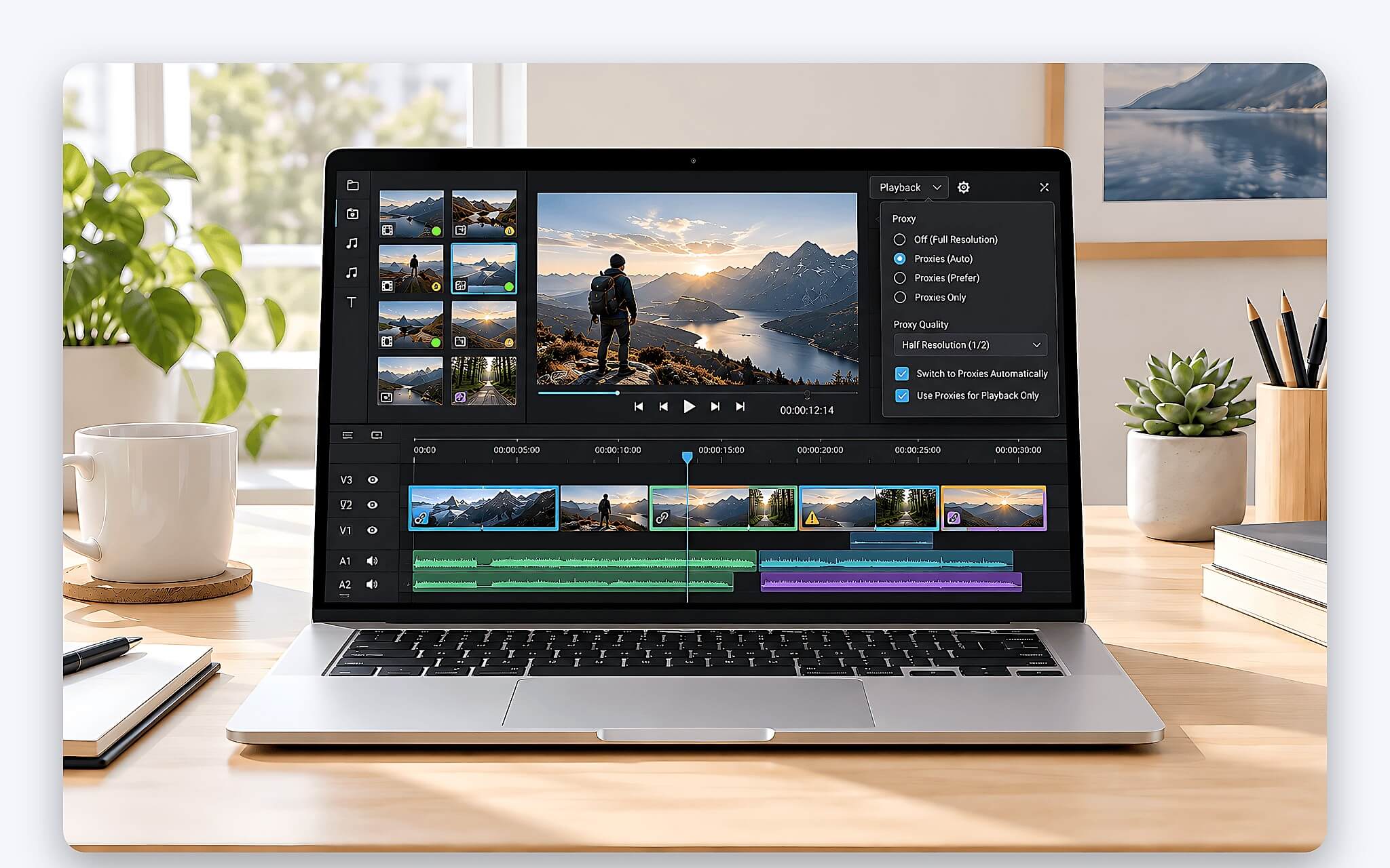 Chuyển Chế Độ Proxy Handling Và Liên Kết Lại Proxy Báo Offline Trong Davinci Resolve