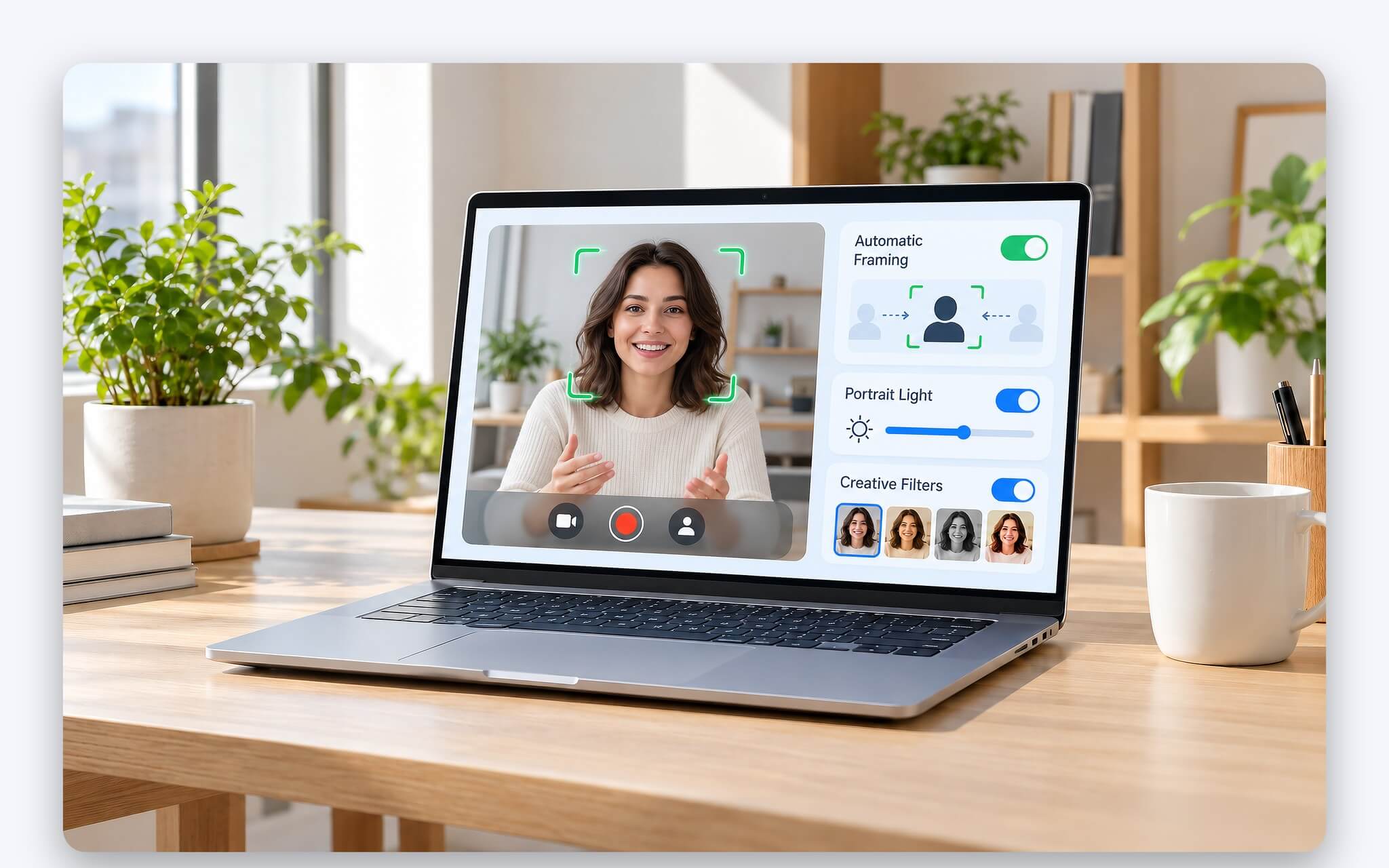 windows studio effects lam mo nen hop online kpack h24 Khung hình tự động và ánh sáng chân dung trong Studio Effects trên laptop Windows 11